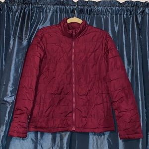 Old Navy lightweight puffer jacket, maroon, size Small